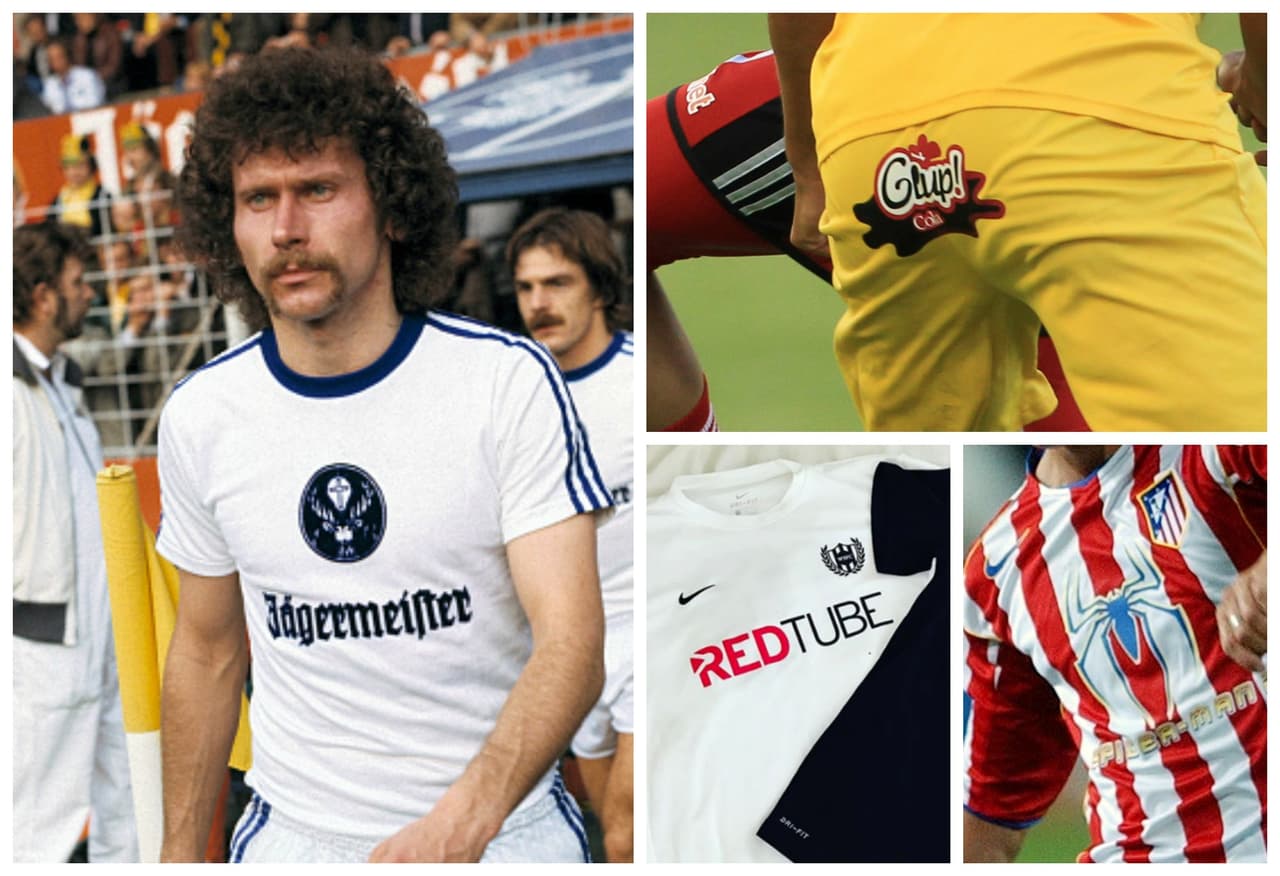 Portales para adultos, licores y más patrocinios curiosos de los equipos de fútbol.