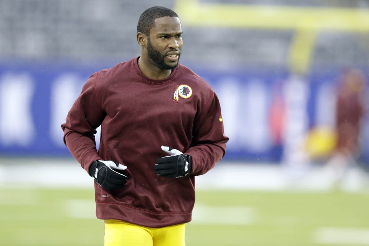 WR Pierre Garcon, seis atrapadas seguidas a una sola mano