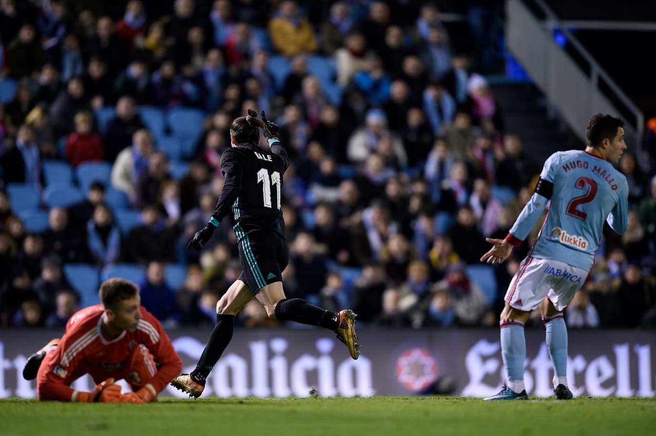 Pero allí no pararía la producción del galés, ya que a pase de Isco logró pisar el área y de borde externo, con una cachetada, embocó la pelota nuevamente para darle la ventaja al Madrid.