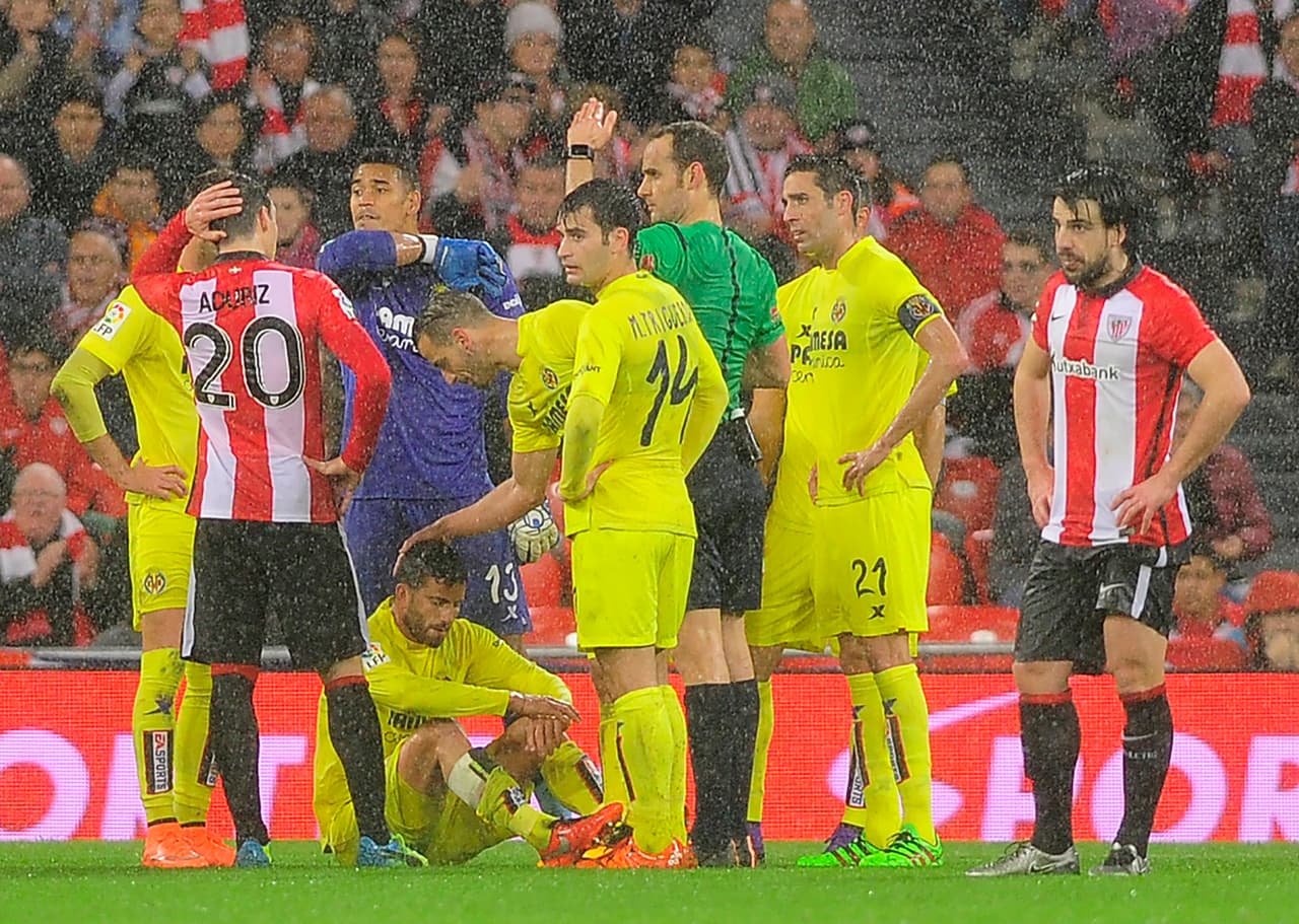 El argentino Mateo Musacchio se fracturó el peroné con luxación de tobillo con Villarreal en 2015.