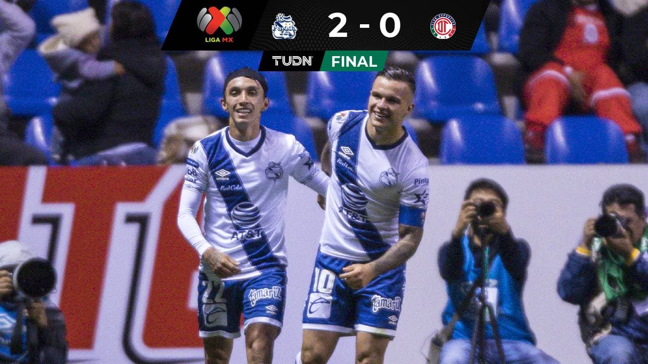 Puebla derrota al Toluca en el Cuauhtémoc y Reynoso 'respira'