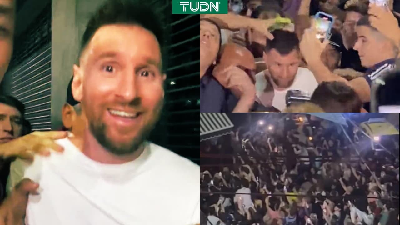 ¡Locura total! Messi desborda pasión de fans al ir a cenar