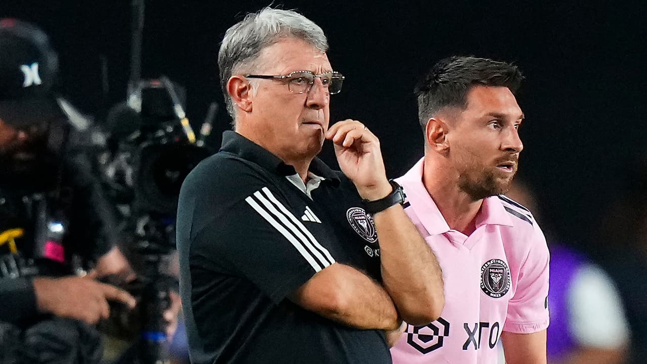 Gerardo Martino y Lionel Messi.