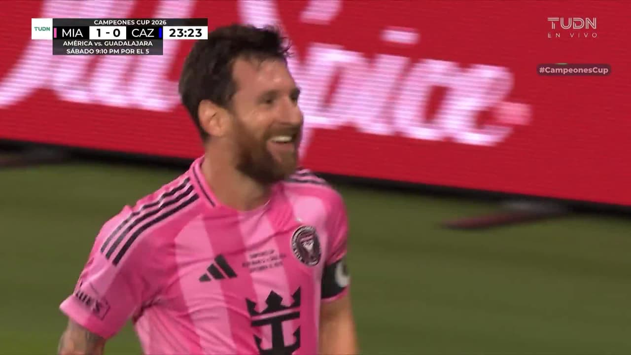 ¡El GOAT! ¡El mejor del mundo! ¡Gol de cabeza de Lionel Andrés Messi a Cruz Azul!
