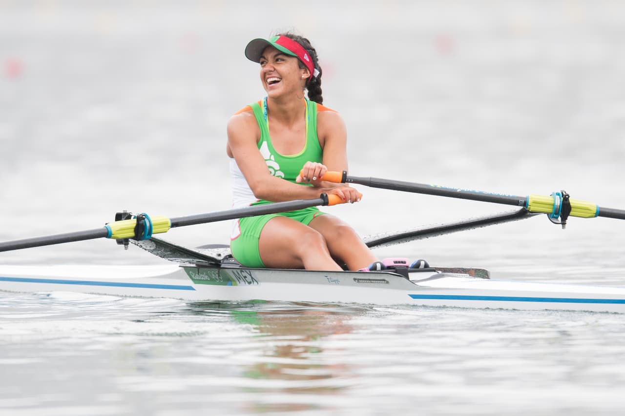 Kenia Lechuga obtuvo el segundo oro para el remo mexicano.