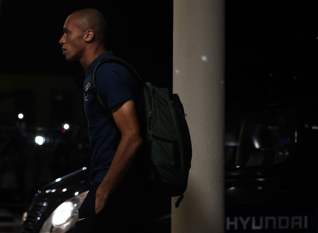 Joao Miranda, segundo capitán de la selección y zaguero del Internazionale de Milán decía presente.