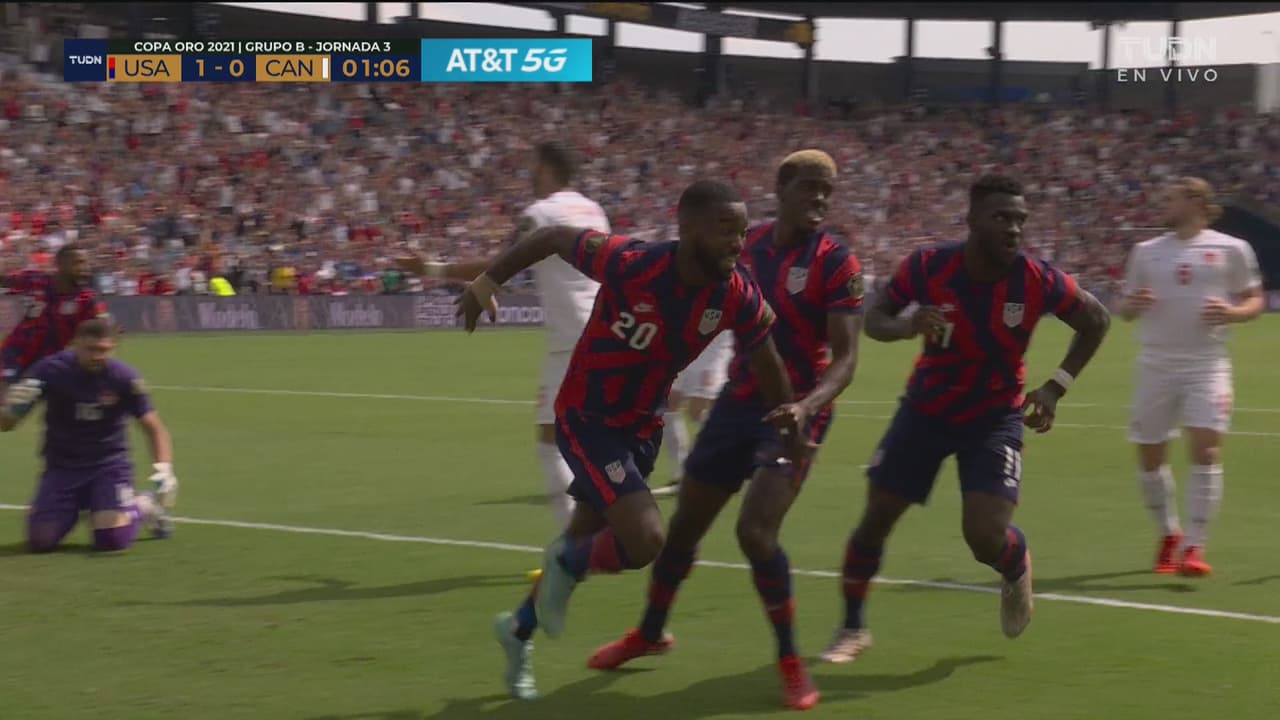 ¡Gol de vestidor! Team USA marca rápidamente el 1-0 ante Canadá