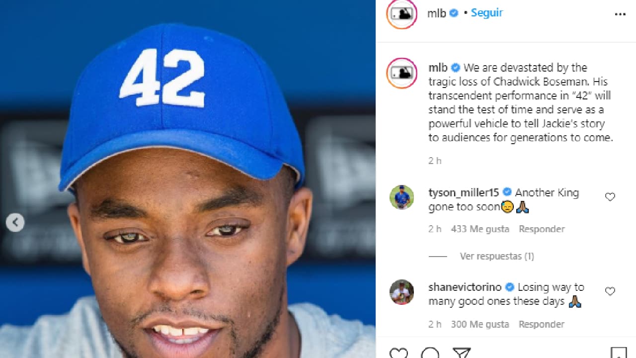 Los deportistas reaccionaron al fallecimiento del actor quien protagonizara ‘Black Panther’.