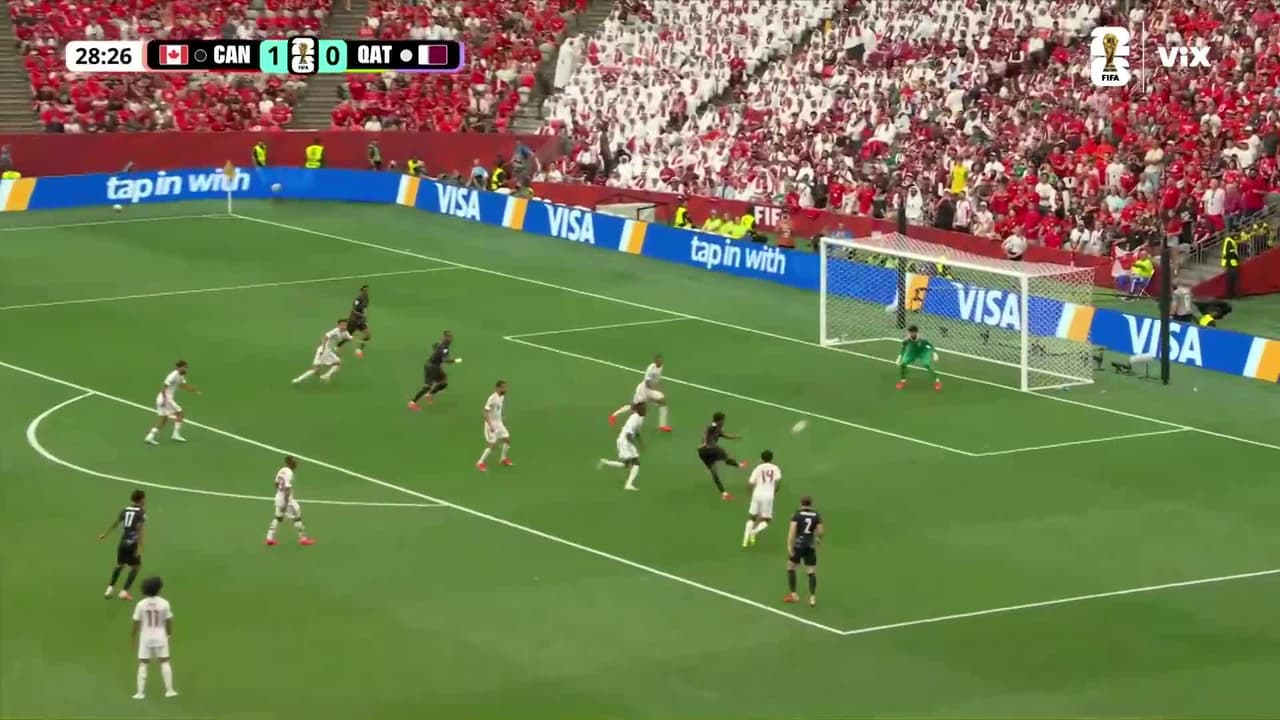¡Golazo de David! El canadiense la prende de volea para el 2-0