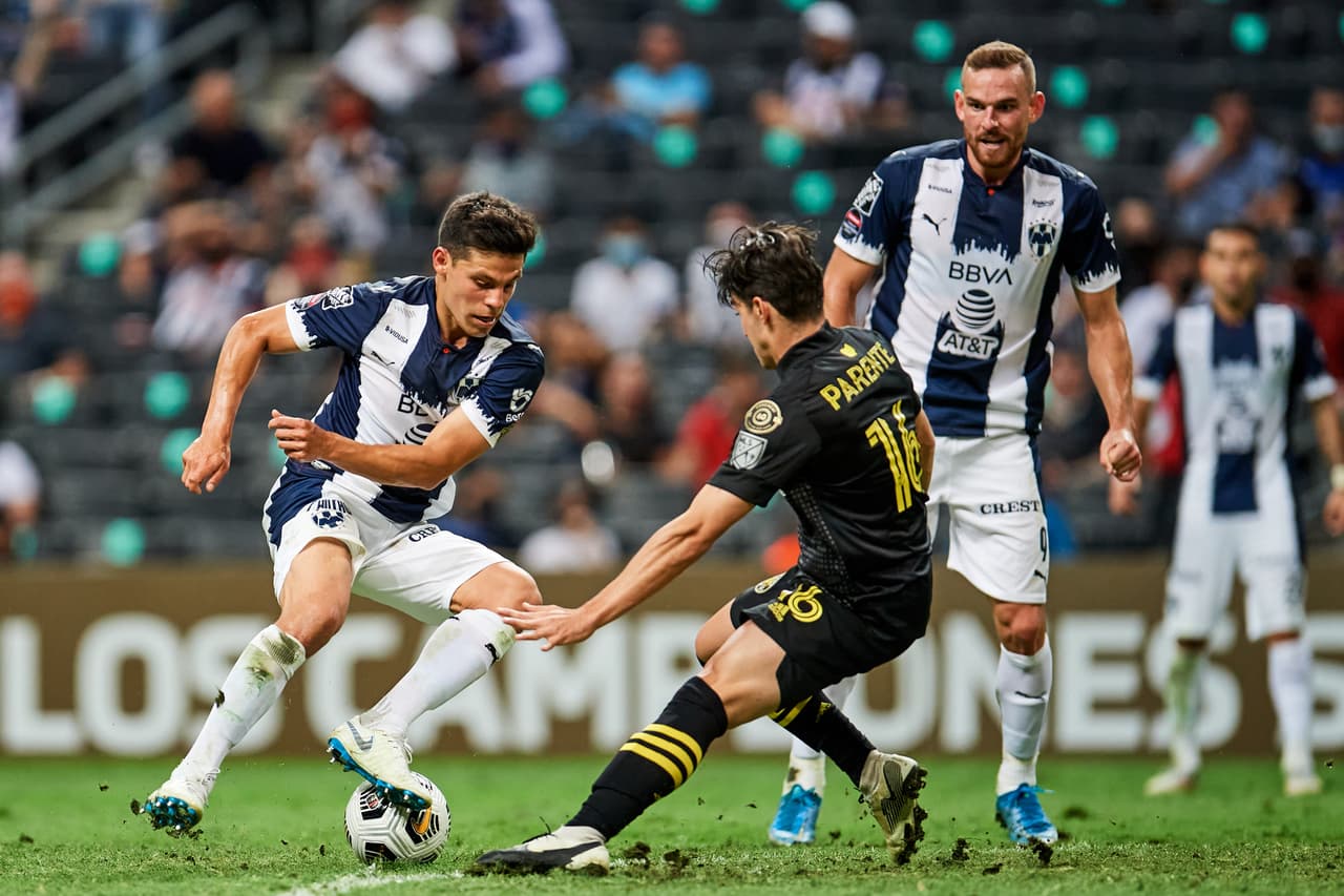Con doblete de Maximiliano Meza y gol de Miguel Layún, Monterrey vence 3-0 al Columbus Crew y gracias al marcador global de 5-2, los regios toman su lugar entre los mejores cuatro del torneo.