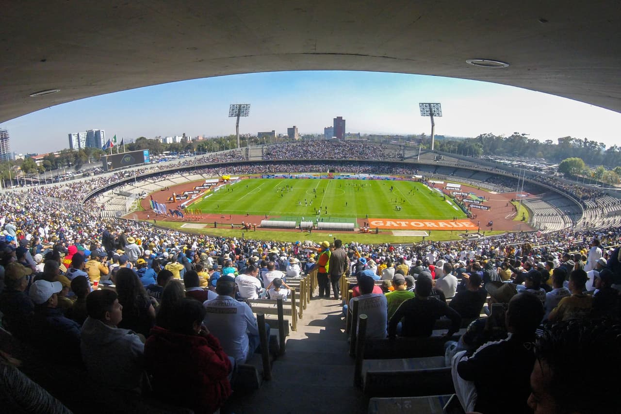 Estadio Olímpico Universitario - sede de la inauguración y clausura de los Juegos, así como de las pruebas de atletismo, el estadio de la UNAM hoy en día es la casa de sus equipos de fútbol y fútbol americano.