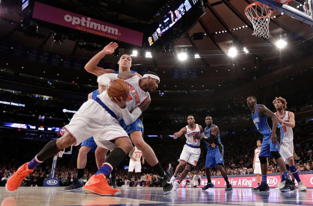 Knicks basa su victoria sobre Magic en Carmelo Anthony