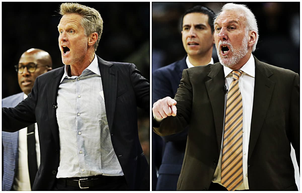 Warriors vencen a Spurs en duelo de entrenadores iracundos