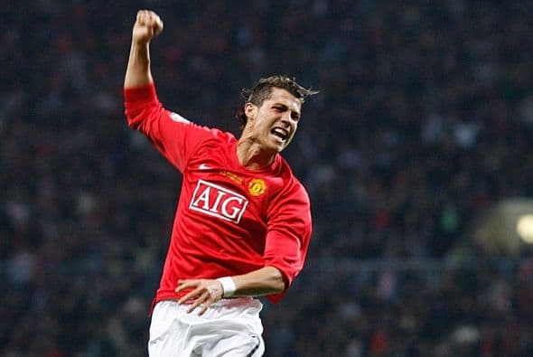 CR7 fue ídolo con el Manchester United