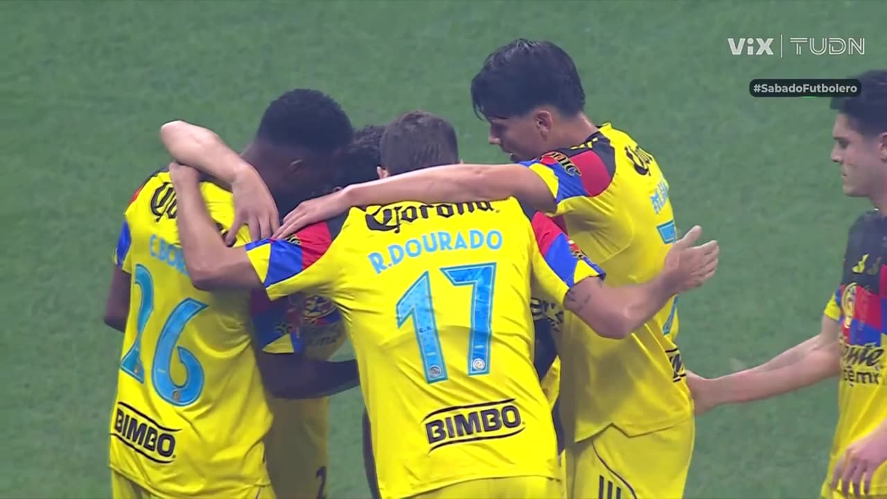 ¡El enfermo golazo de Brian Rodríguez con el que América gana al Toluca!