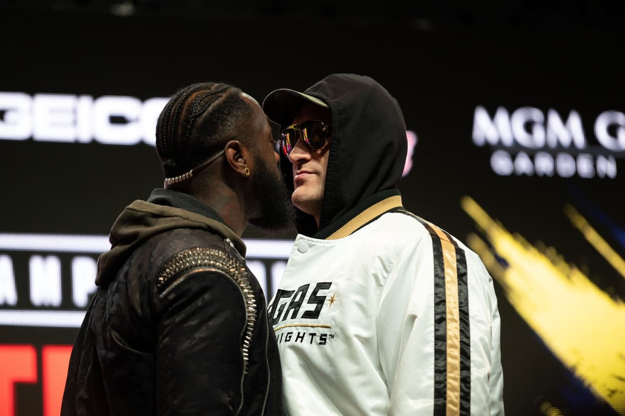 En plena conferencia de prensa, Wilder y Fury se manotearon amenazándose el uno al otro.