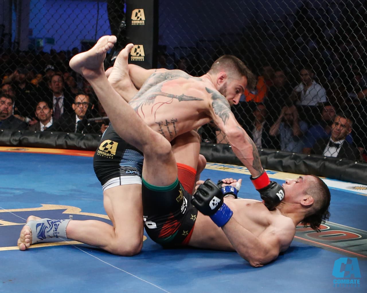 La fiesta del Combate Américas en el Gimnasio Nuevo León de Monterrey tuvo como protagonistas a la intensidad de las artes marciales mixtas y al luchador Alberto del Río.