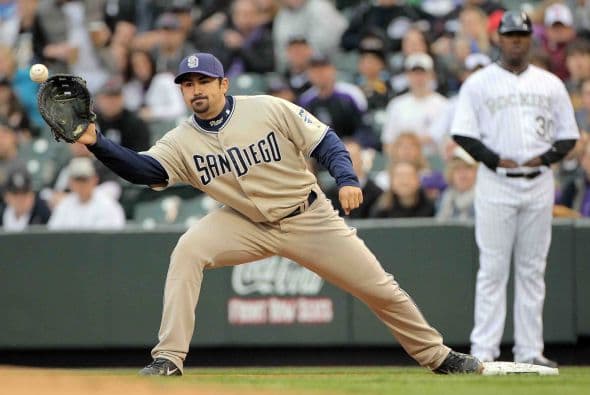 El primera base mexicano Adrián González, es uno de los cañones más respetables de la Nacional y Jugador Más Valioso, para muchos, de los Padres.