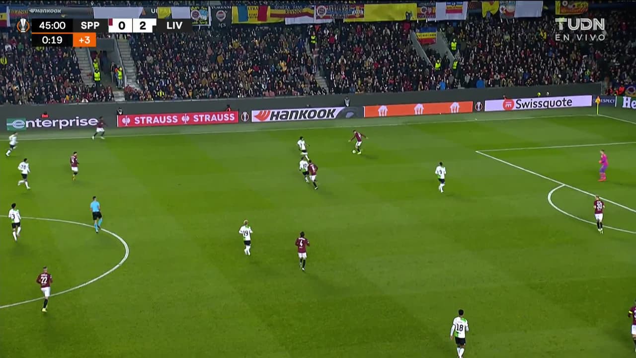 ¡TIRO ATAJADO! disparo por Lukás Haraslín.