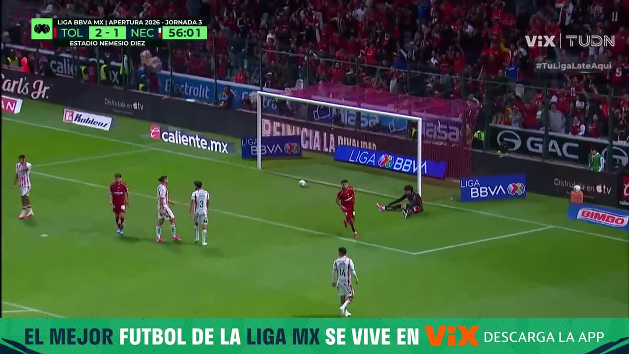 ¡Autogolzo de Luis Jiménez! Toluca anota el tercero
