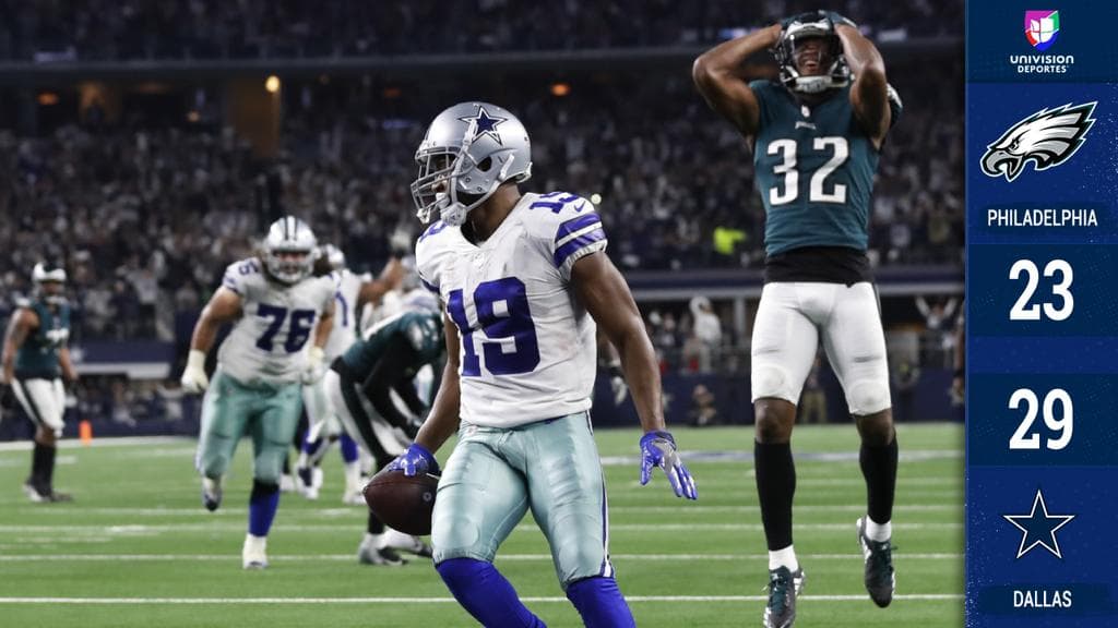 <b>Philadelphia 23-29 Dallas</b>. Dak Prescott se lució con 455 yardas y tres touchdowns en la victoria en tiempo extra de sus Cowboys (8-5) ante los Eagles (6-7).