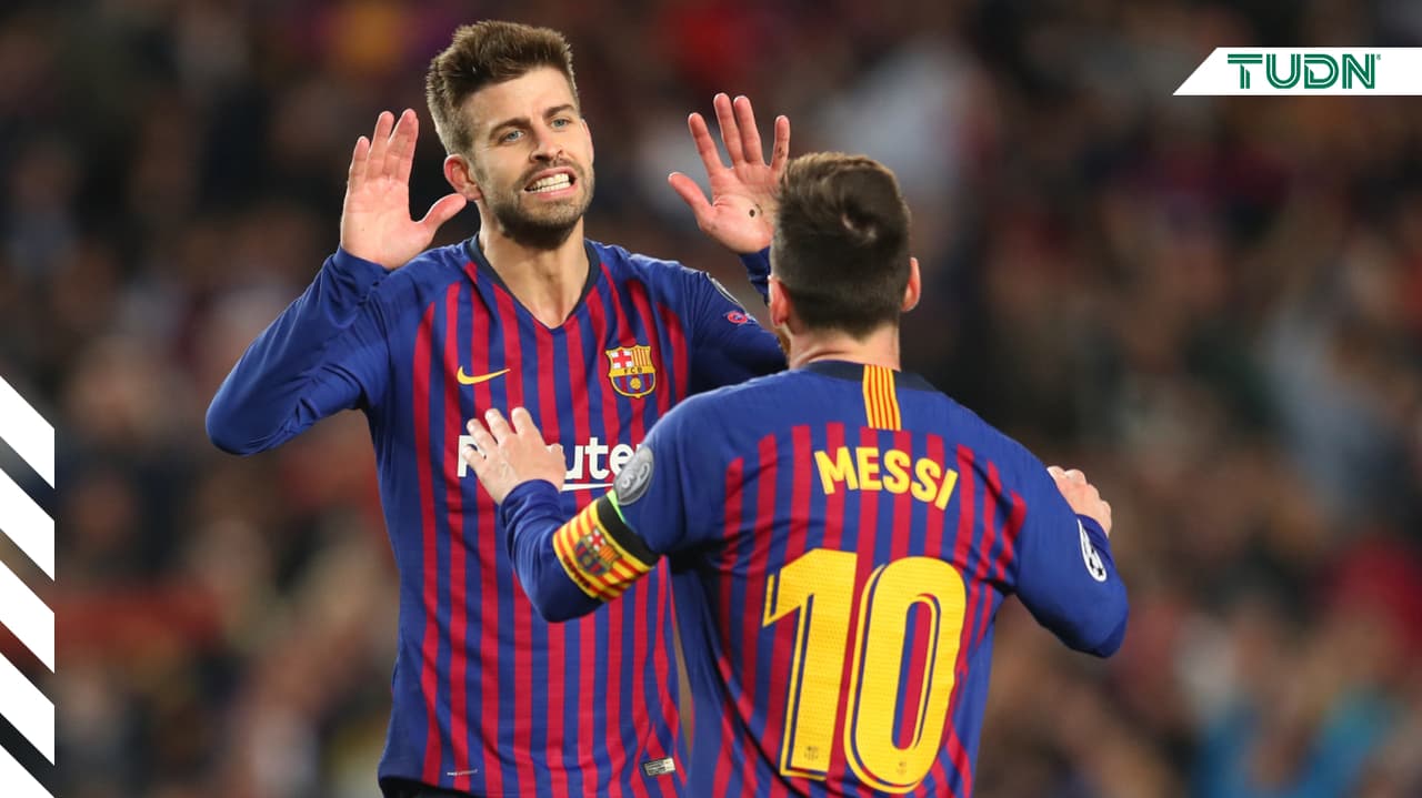 Revelan intensa plática de Messi y Piqué ante el Inter de Milán