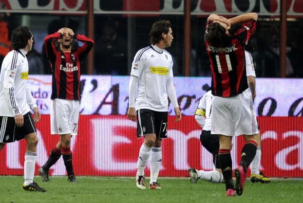 Los milanistas querían más goles pues saben que al final del torneo puede ser clave para definir al campeón.