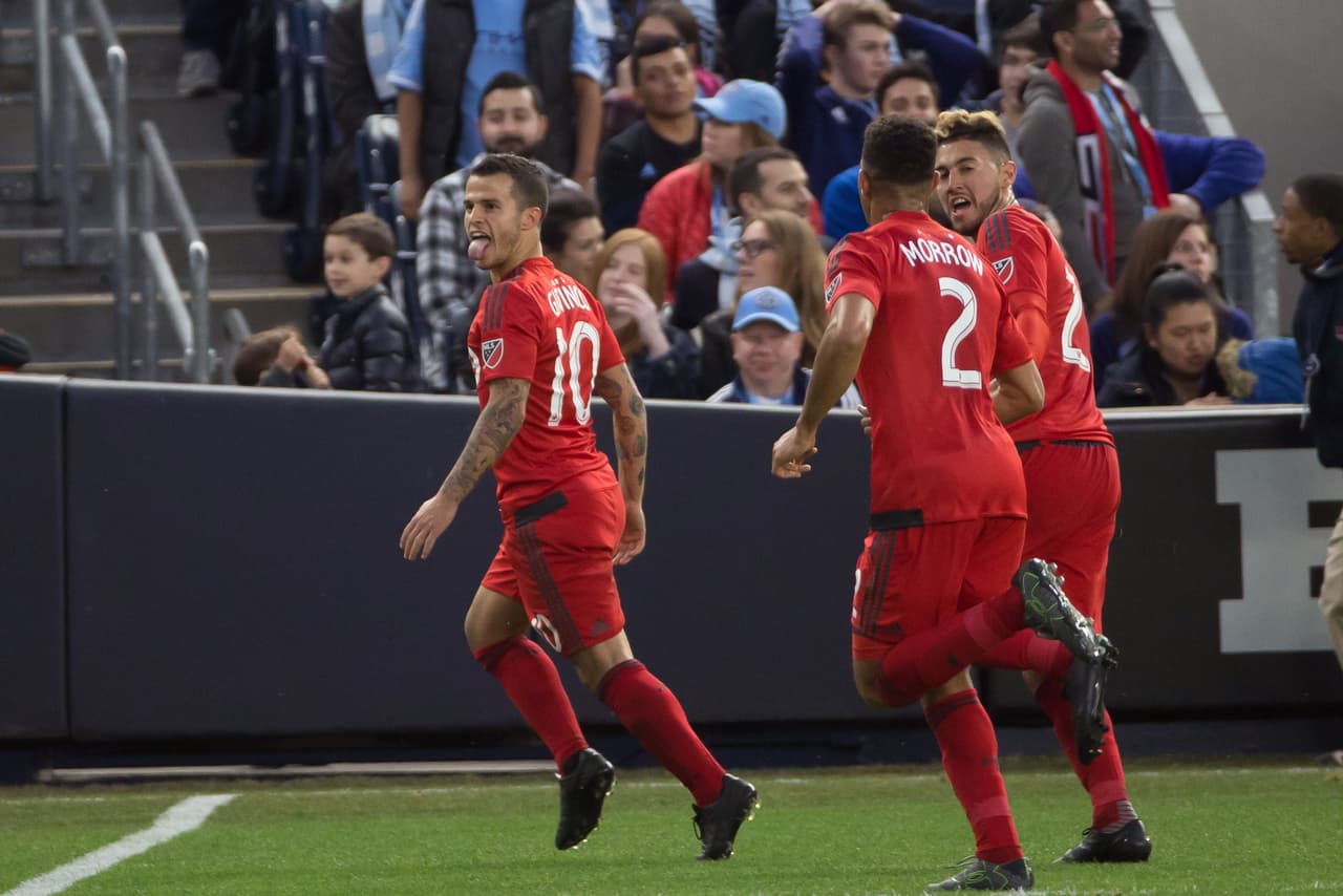 8) SEBASTIAN GIOVINCO | El italiano no ha podido evitar las dos últimas derrotas de Toronto FC en la temporada, pero sigue siendo uno de los dos jugadores con más remates en la temporada.