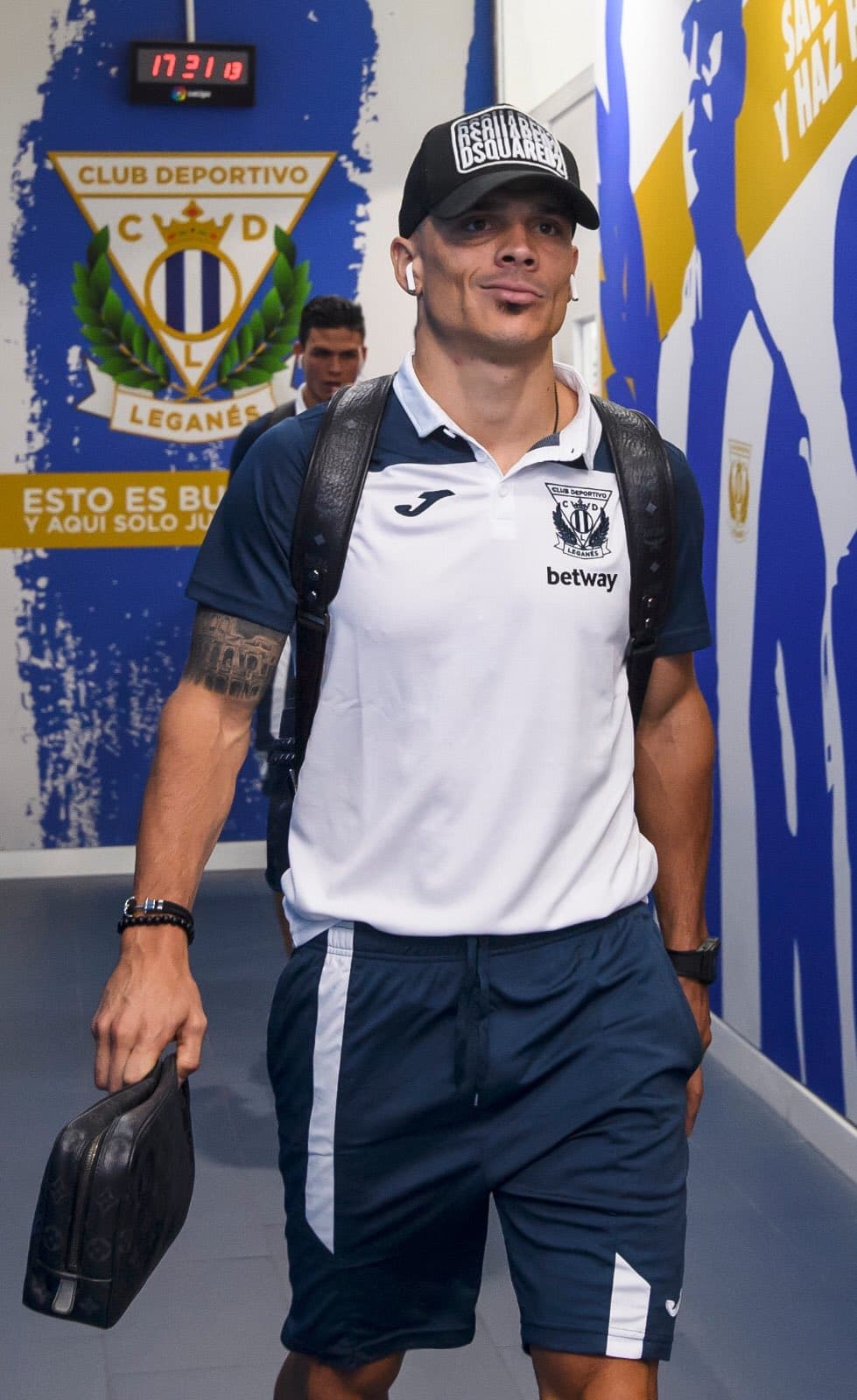 Asi llega Roque Meza del Leganés al estadio.