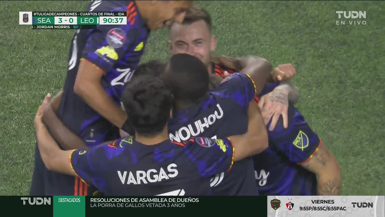 ¡Por fin! Morris puede vencer a Cota y marca el 3-0 para Seattle