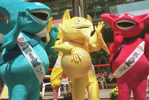 En Corea-Japón 2002 tuvimos la oportunidad de ver a 3 mascotas. Más videos del Mundial y Golazo Extra