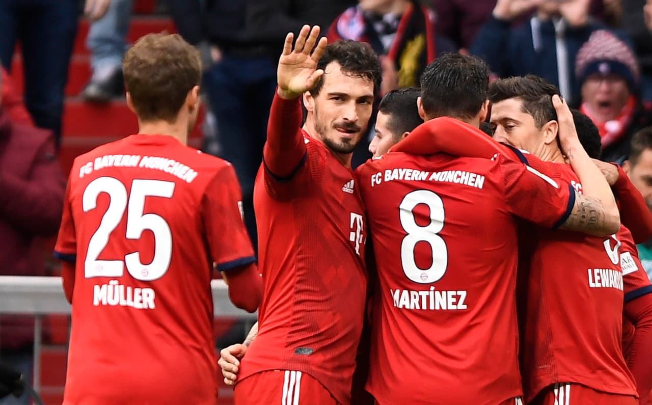 Festejo número 28 en la temporada para 'Lewy' y el 16 en esta edición de la Bundesliga.