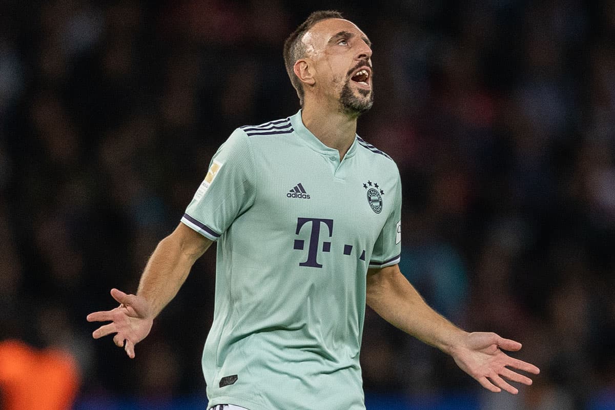 El mediocampista francés Franck Ribery tuvo varias ocasiones de gol pero finalmente no pudo marcar.