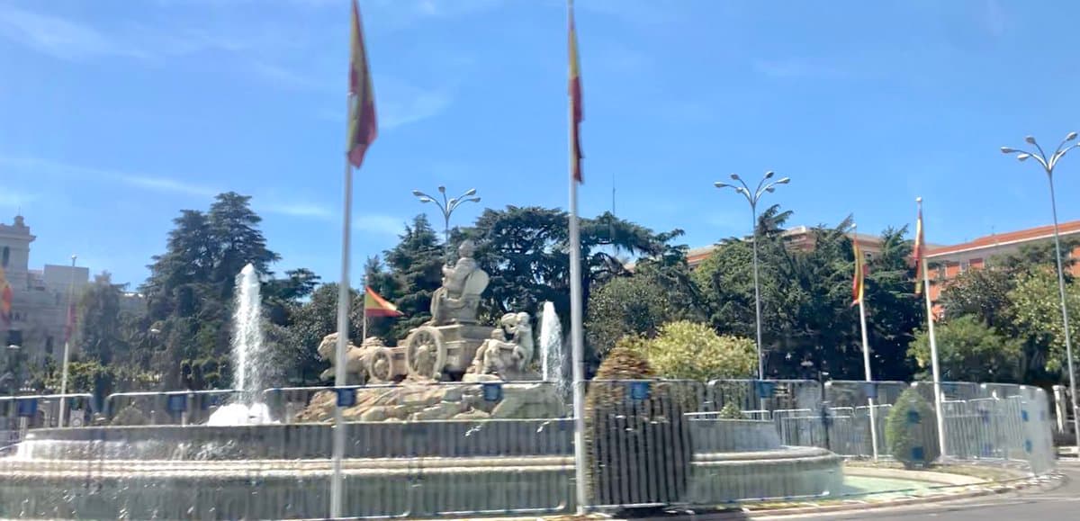 La Fuente de Cibeles queda en resguardo para evitar festejos del Madrid