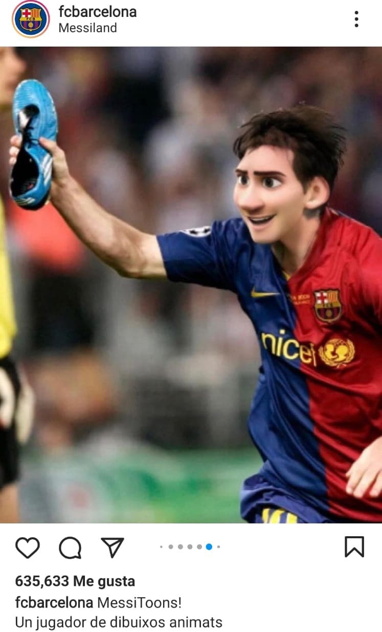 El FC Barcelona le rindió homenaje al número 10 con una serie de ilustraciones.