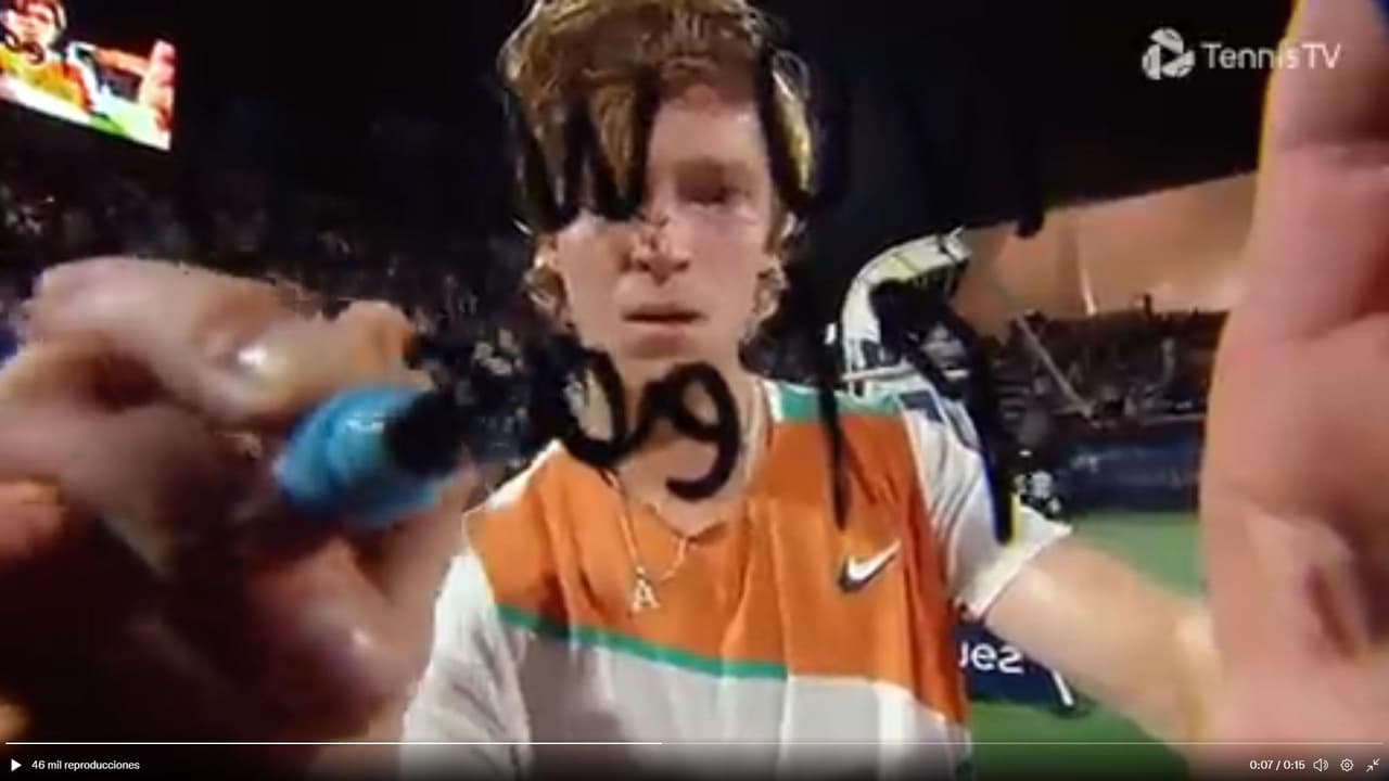 El mensaje del ruso Rublev a Putin tras avanzar en el ATP500 Dubái