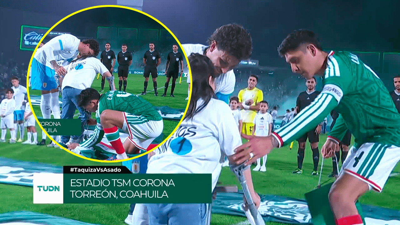 Edson Álvarez evita accidente de una niña previo al México vs. Uruguay