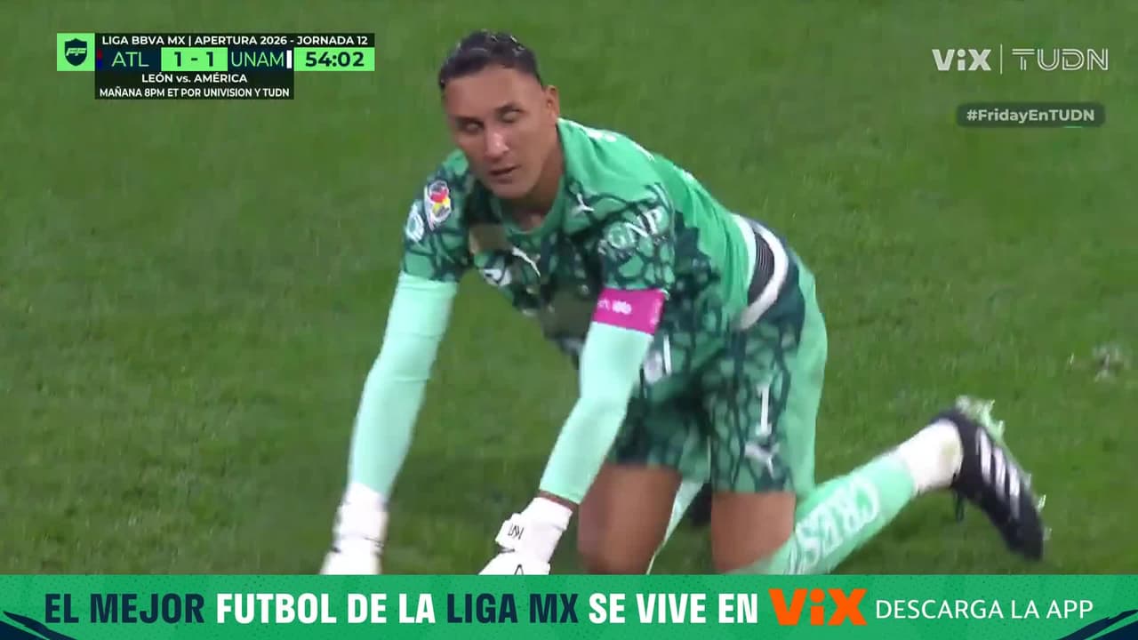 ¡Se viste de héroe! Keylor Navas vuelve a salvar a los Pumas con un vuelo impecable
