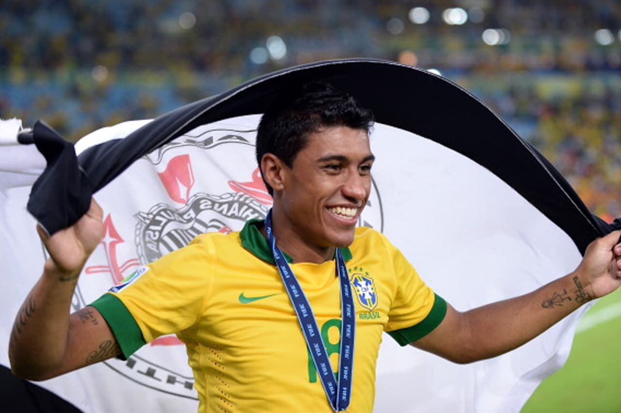 Con la conquista de la Confederaciones 2013, Paulinho aprovechó para recordar su amor por el Corinthians.