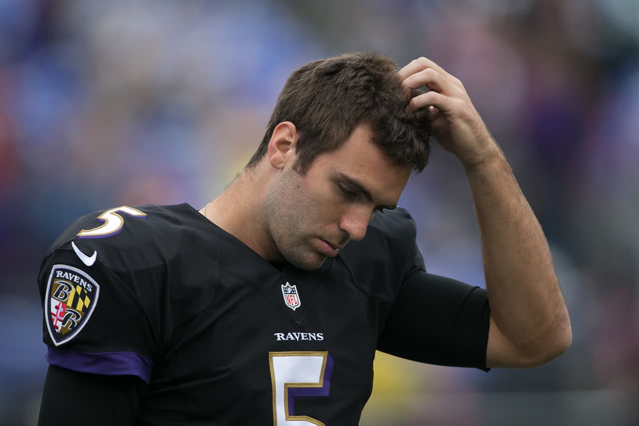 El índice de pasador de apenas 73,1 por ciento de Flacco ha sido el más bajo de su carrera y lo entregó apenas una temporada después de ser campeón del Super Bowl.