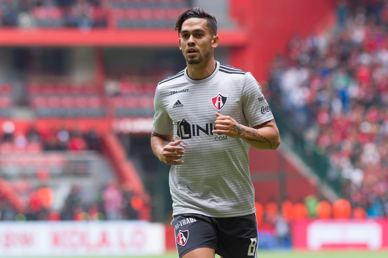 Andrés 'Rifle' Andrade durante el juego de la jornada 11 del torneo Clausura 2019 de la Liga Bancomer MX, entre los Diablos Rojos del Toluca y los Rojinegros del Atlas, celebrado en el estadio Nemesio Diez.