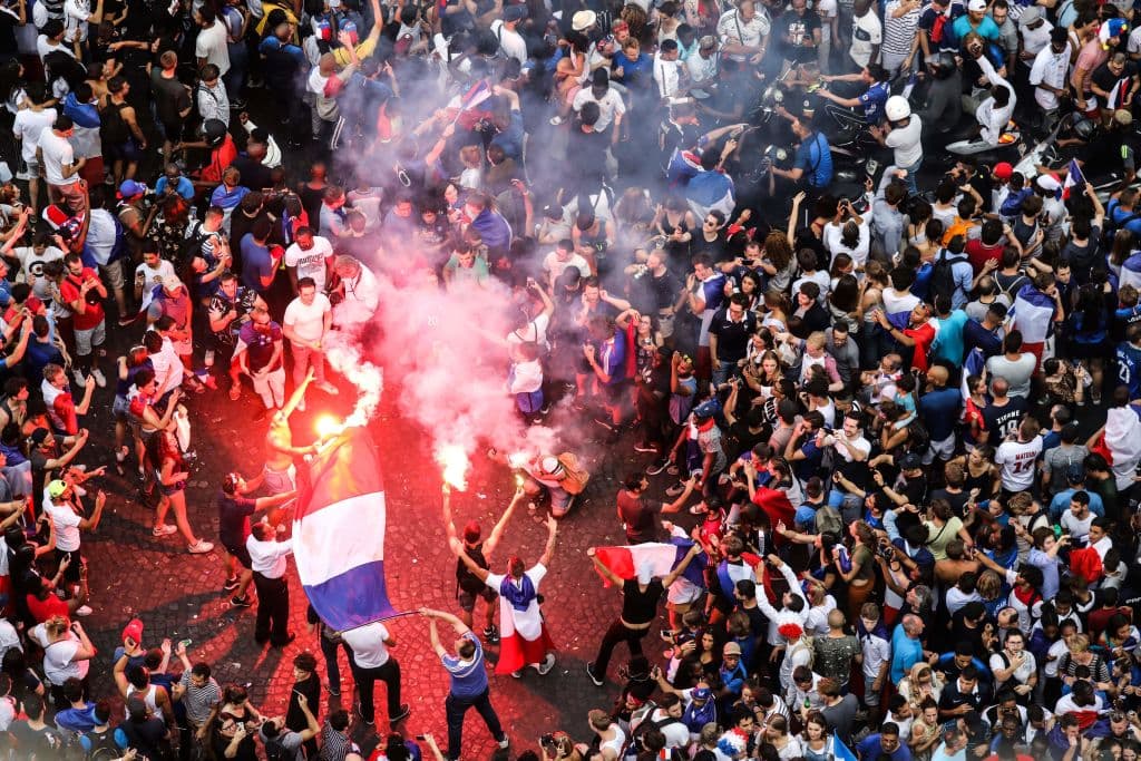 Las calles de París fueron escenario de la gran celebración por el título de Francia en el Mundial de Rusia 2018.