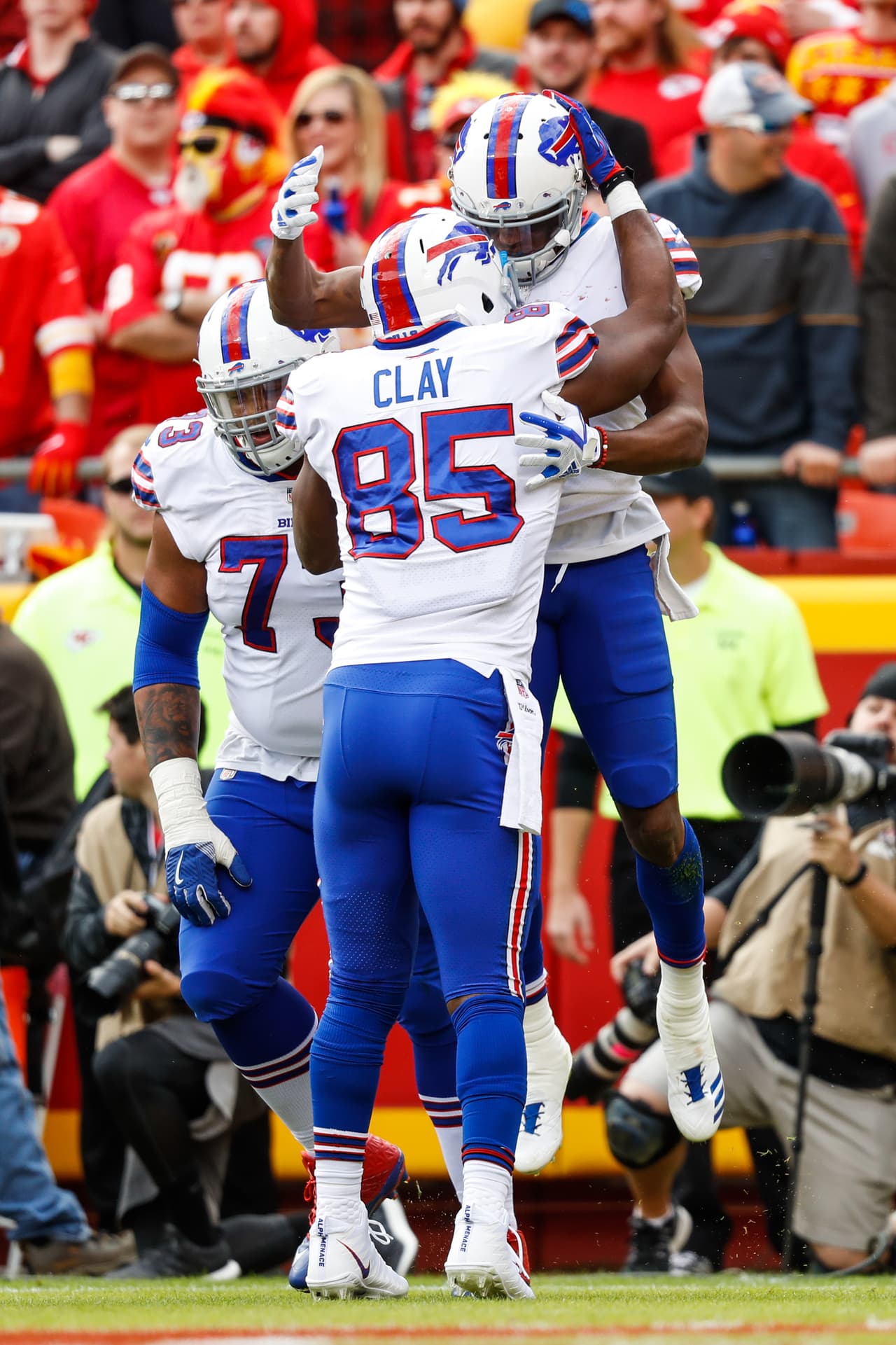Charles Clay fue el receptor más activo para los Bills al conseguir 4 recepciones para 60 yardas aunque no pudo ver las diagonales.