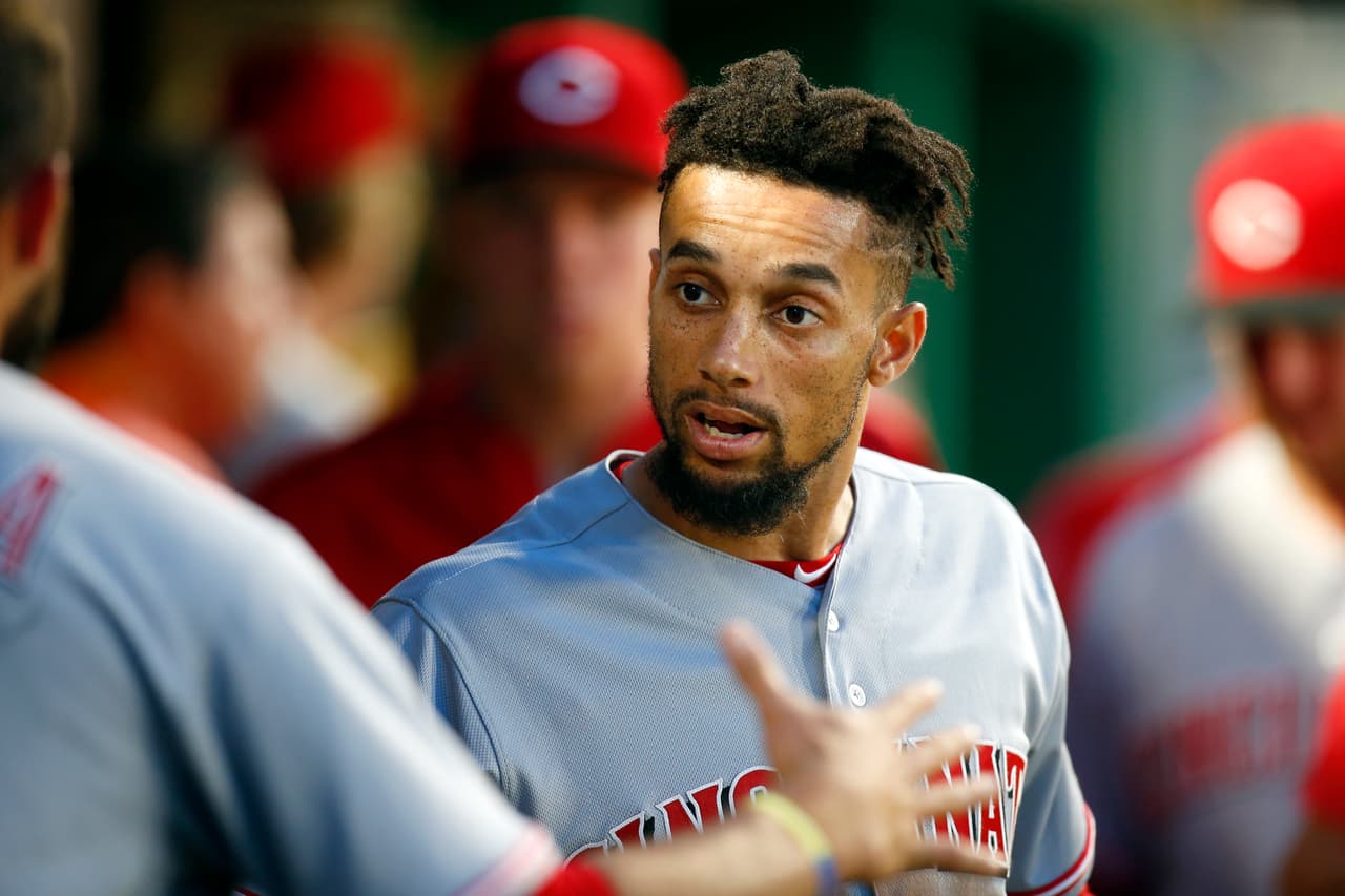 CIN 7 – 1 PIT: Billy Hamilton dio muestras de su velocidad robándose 2 bases y anotando 2 carreras durante el partido.