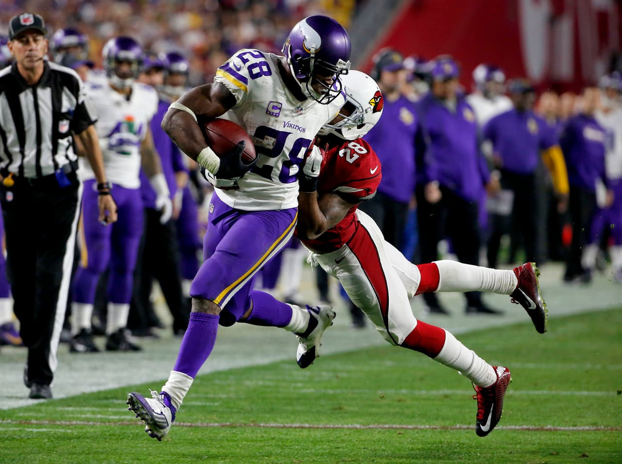 Los Arizona Cardinals clasificaron a la postemporada luego de la victoria 23 - 20 sobre los Minnesota Vikings, partido que puso en marcha la Semana 14.