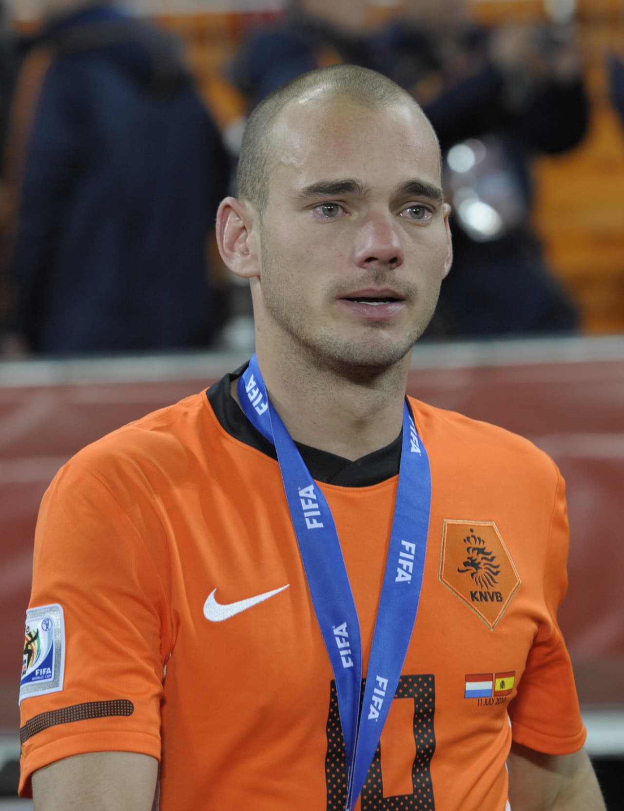El cambio físico del neerlandés Wesley Sneijder a través de los años.