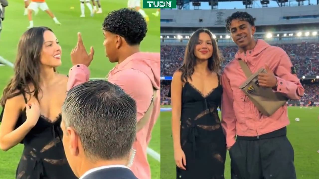 Así fue el encuentro entre Lamine Yamal y Olivia Rodrigo en el Clásico