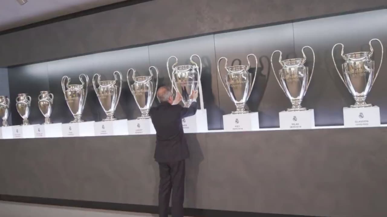 Real Madrid luce el decimocuarto trofeo de Champions League