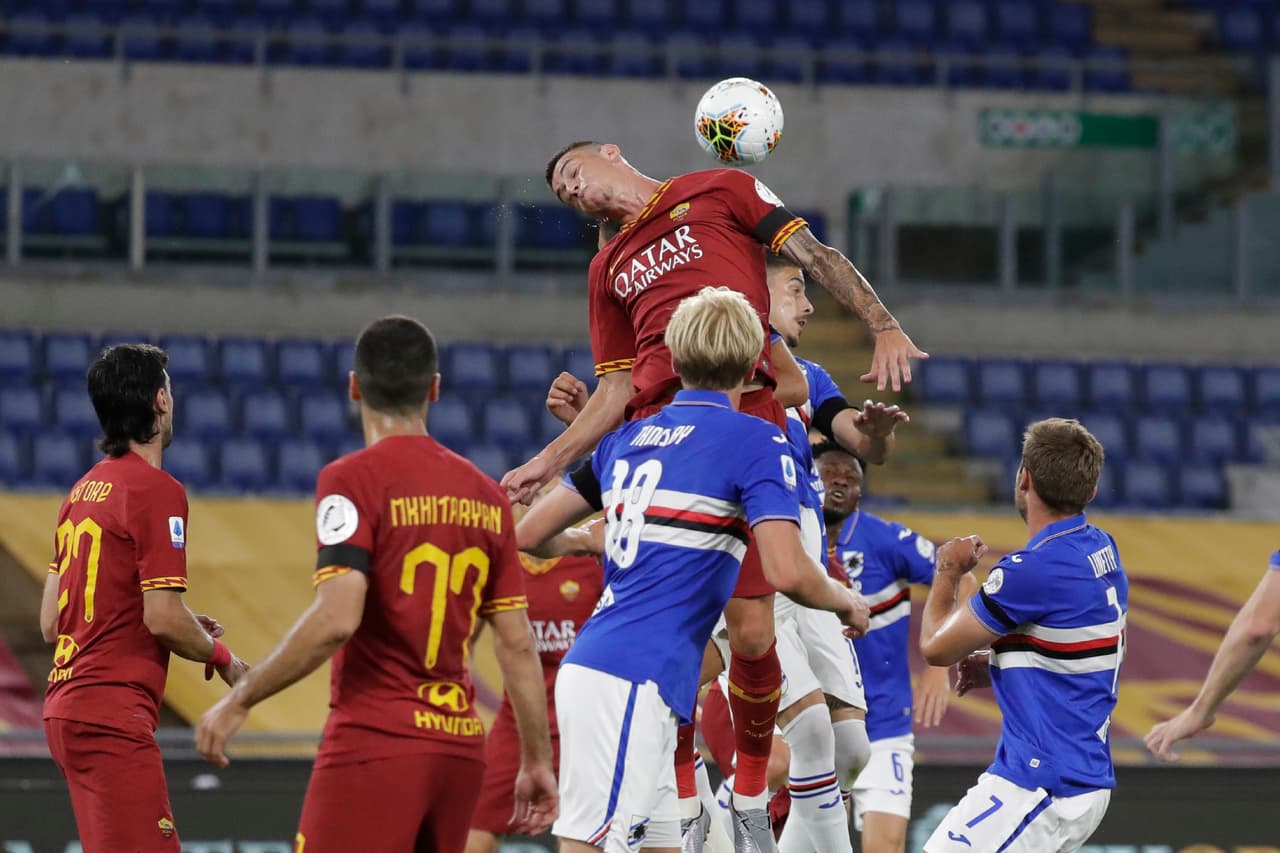 Con gol de Edin Dzeko al minuto 85, la Roma logra romper el empate frente a la Sampdoria para quedarse con los tres puntos en casa.