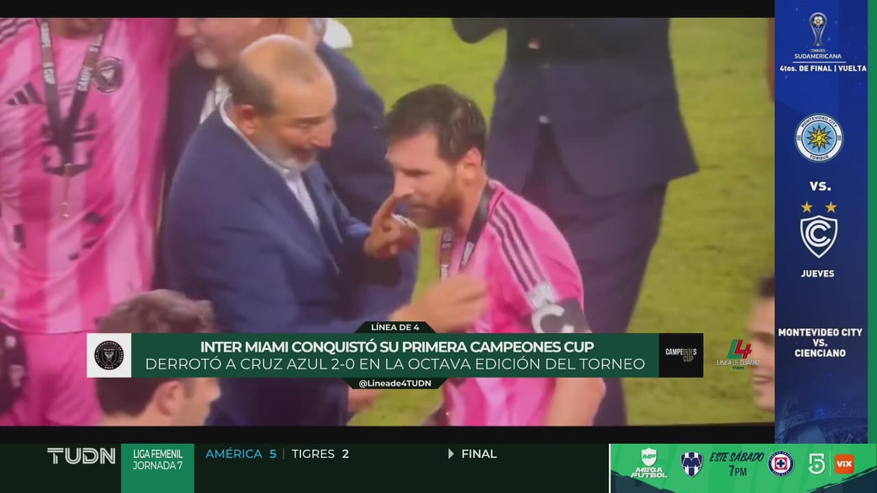 Captan enojo de Messi tras victoria ante Cruz Azul: "Conmigo no"